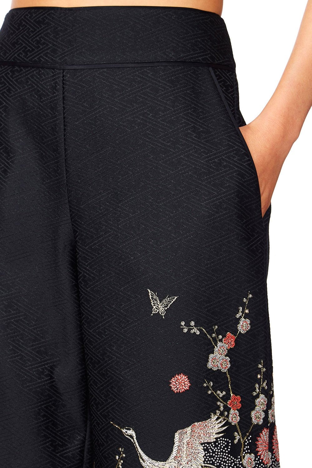 CAMILLA MIDNIGHT MOONCHILD JACQUARD TROUSERS