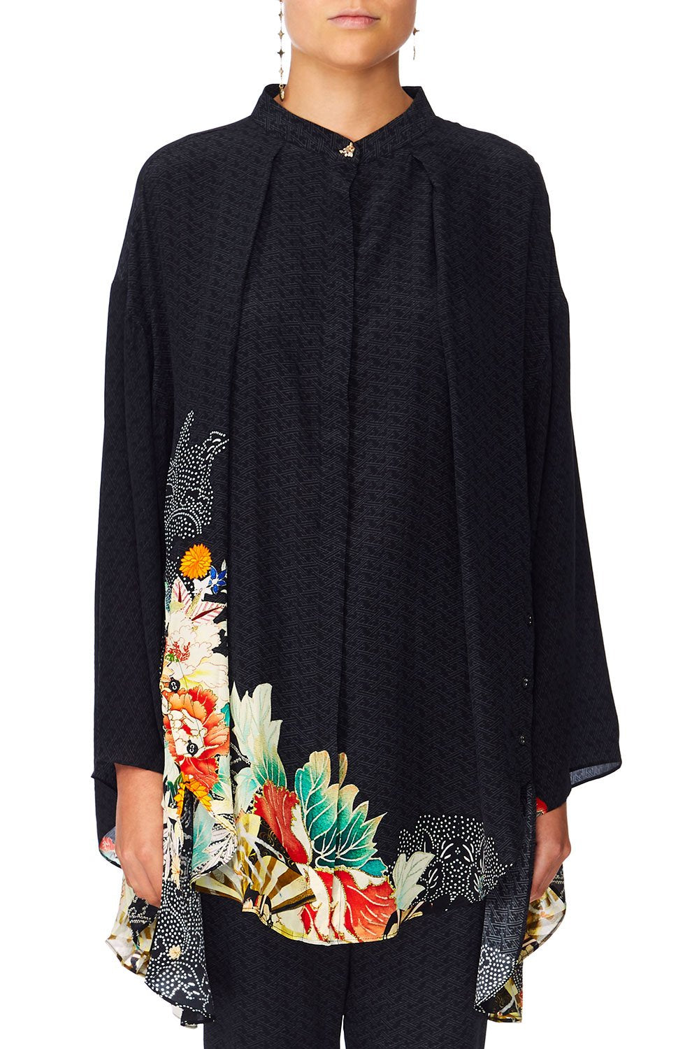 CAMILLA MIDNIGHT MOONCHILD KIMONO SLEEVE BLOUSE