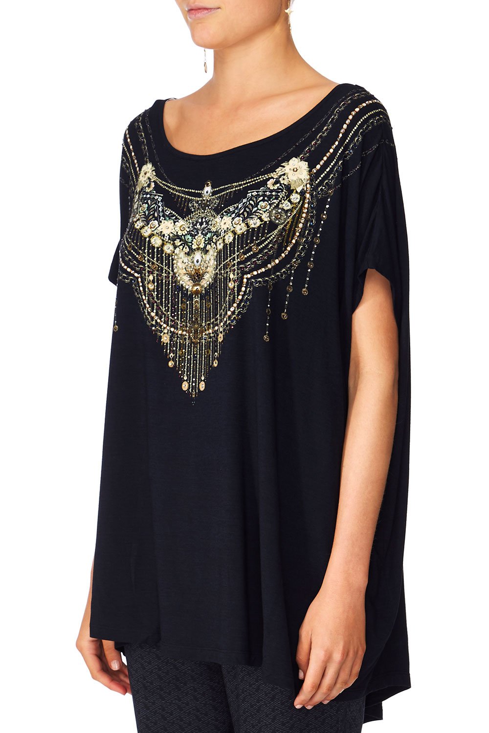 CAMILLA MIDNIGHT MOONCHILD LOOSE FIT TEE