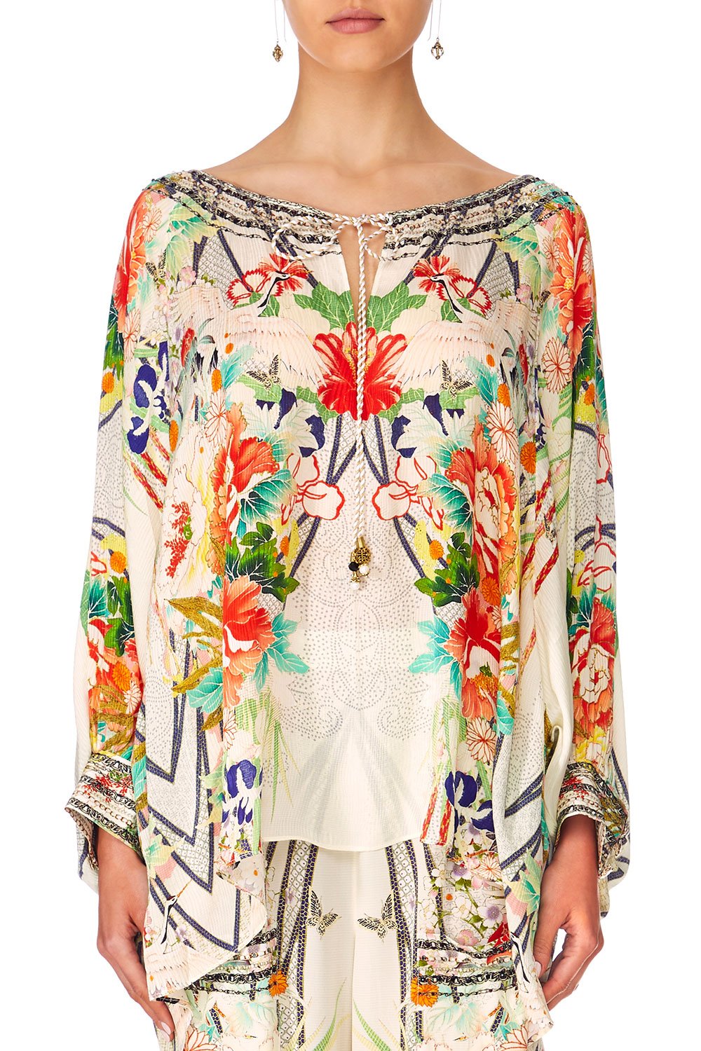 CAMILLA MS MAIKO RAGLAN SLEEVE BLOUSE WCUFF