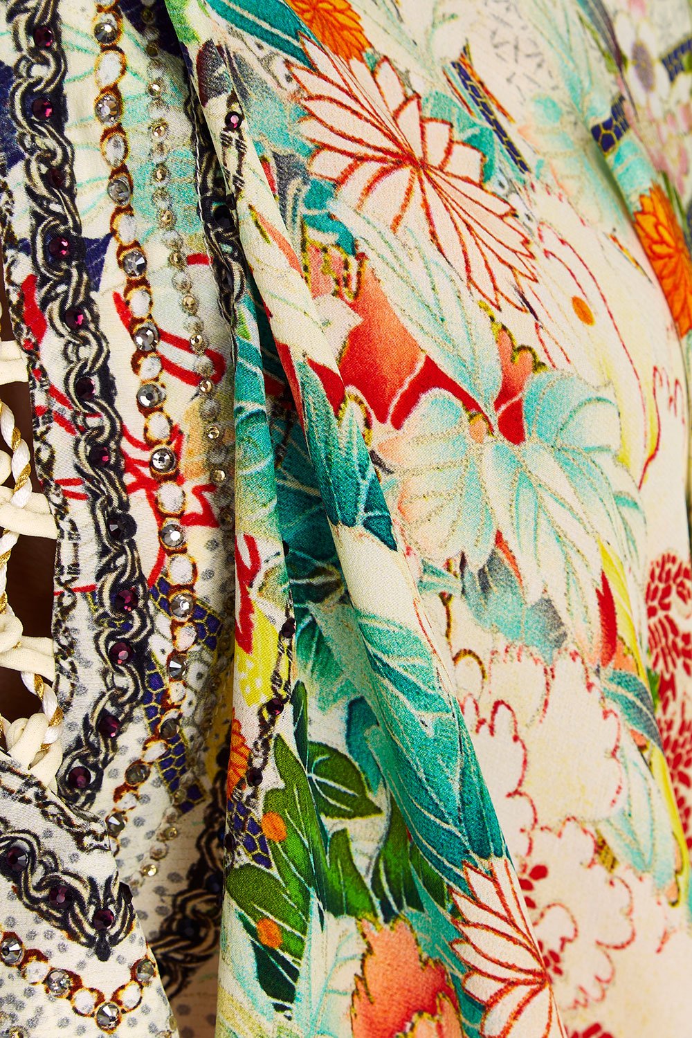 CAMILLA MS MAIKO SHORT LACE UP KAFTAN