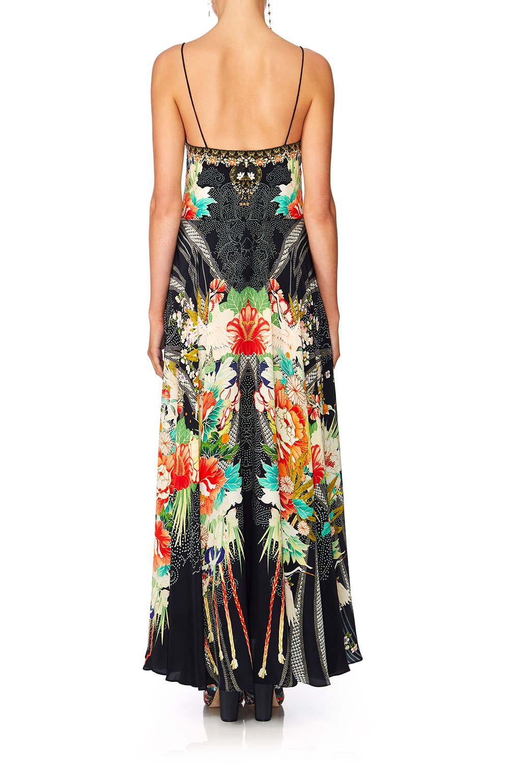 CAMILLA QUEEN OF KINGS LONG DRESS W TIE FRONT