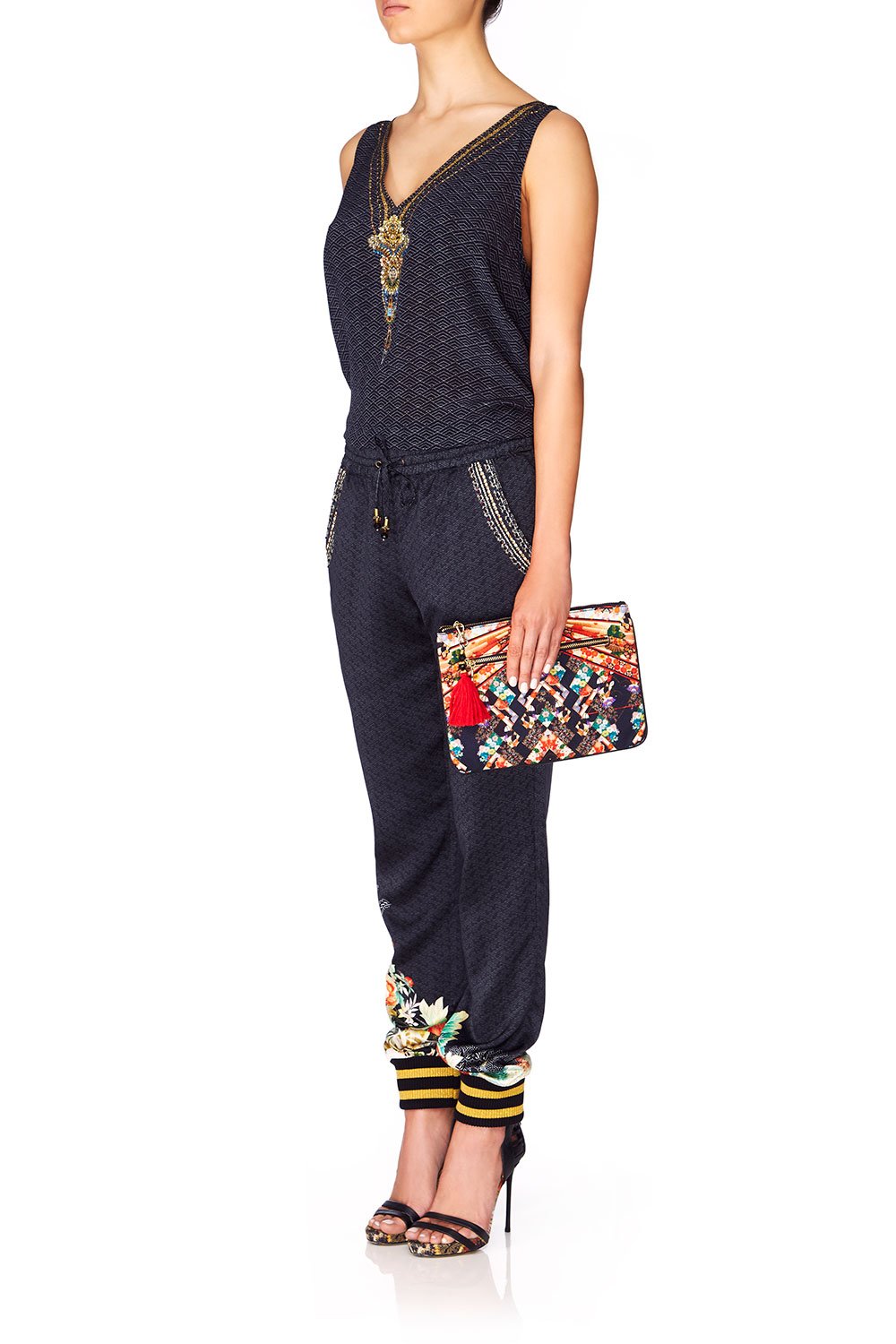 CAMILLA STAR GIRL SMALL CANVAS CLUTCH