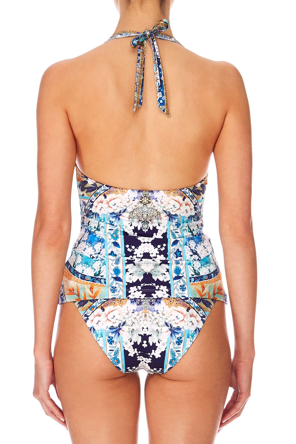 CAMILLA TOKYO TRIBE HALTER TANKINI