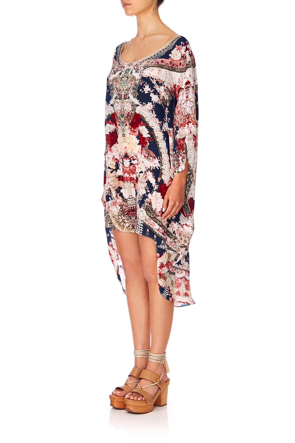 CAMILLA TWIN SHADOW SCOOP BACK HEM DRESS