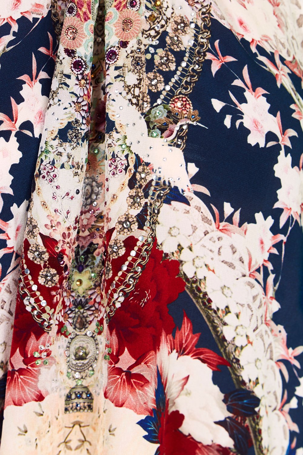 CAMILLA TWIN SHADOW SCOOP BACK HEM DRESS