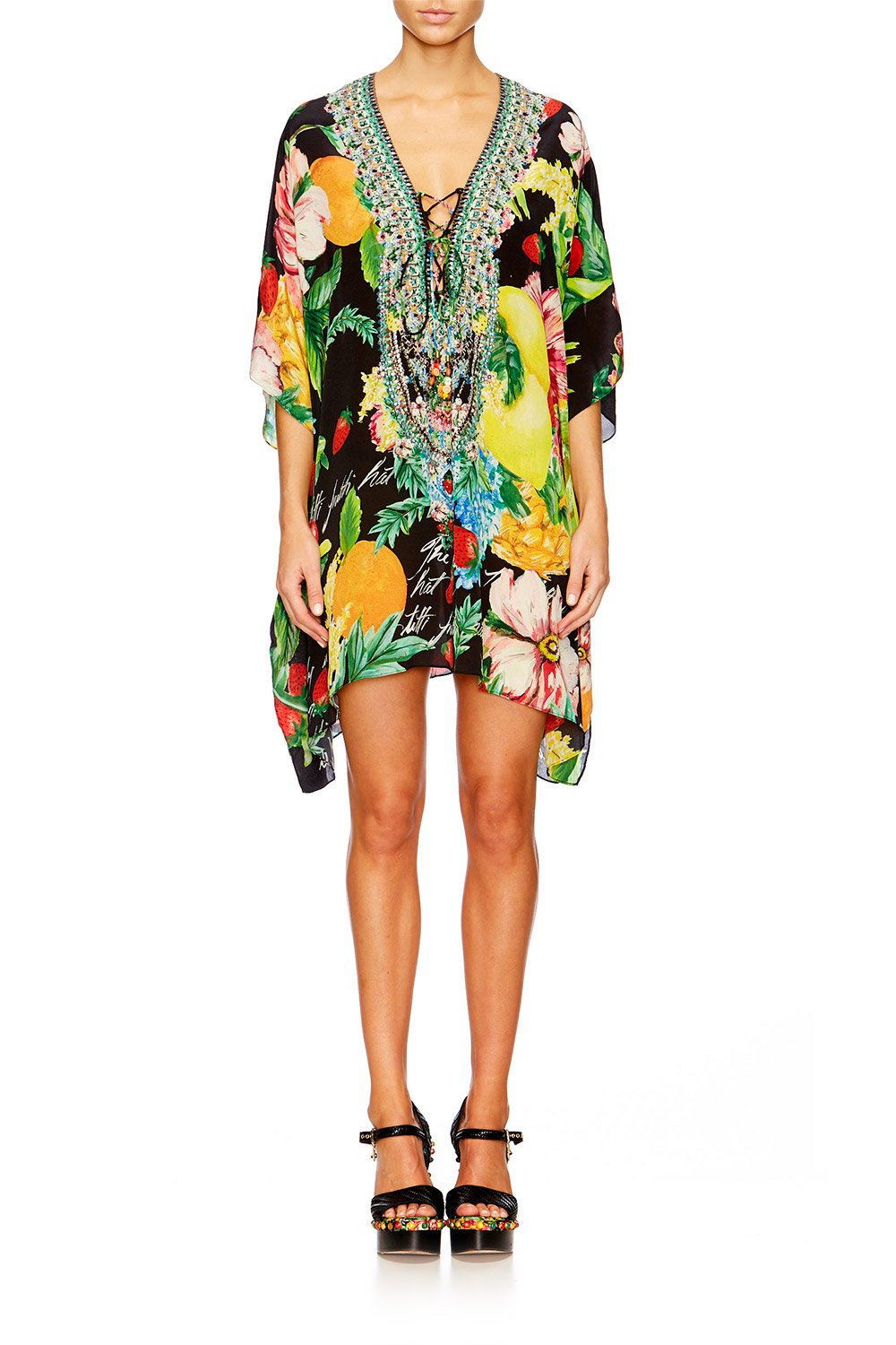 CALL ME CARMEN SHORT LACE UP KAFTAN