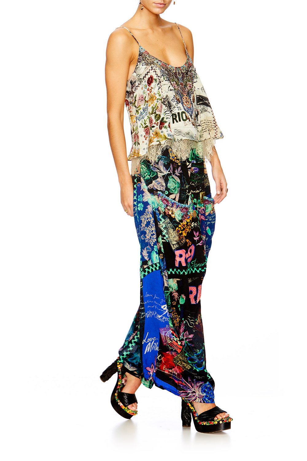 YOUVE GOT MAIL WIDE LEG TROUSER W POCKETS