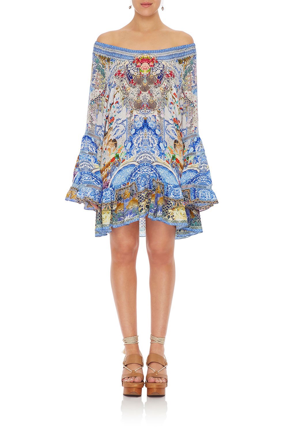 CAMILLA A-LINE FRILL DRESS GEISHA GATEWAYS