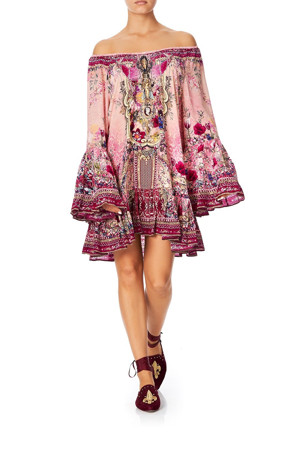 A LINE FRILL DRESS LA BELLE