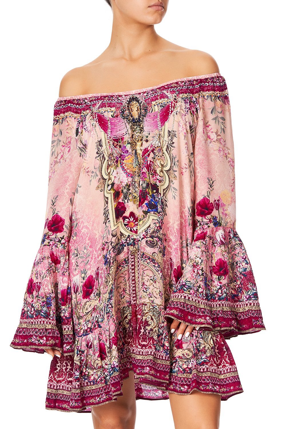 A LINE FRILL DRESS LA BELLE