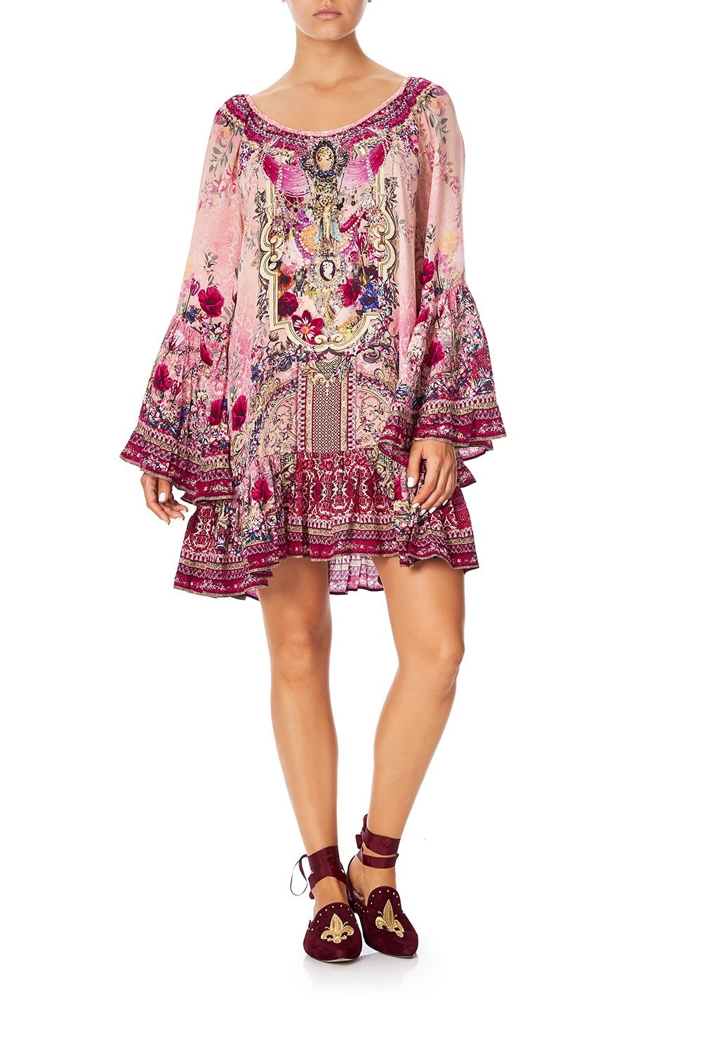 A LINE FRILL DRESS LA BELLE