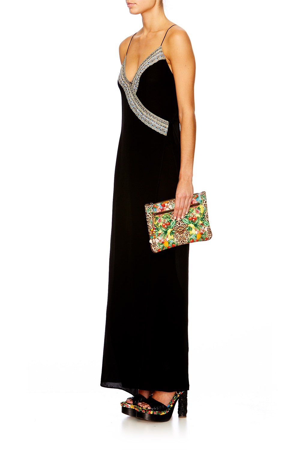 COOL CAT SMALL CANVAS CLUTCH