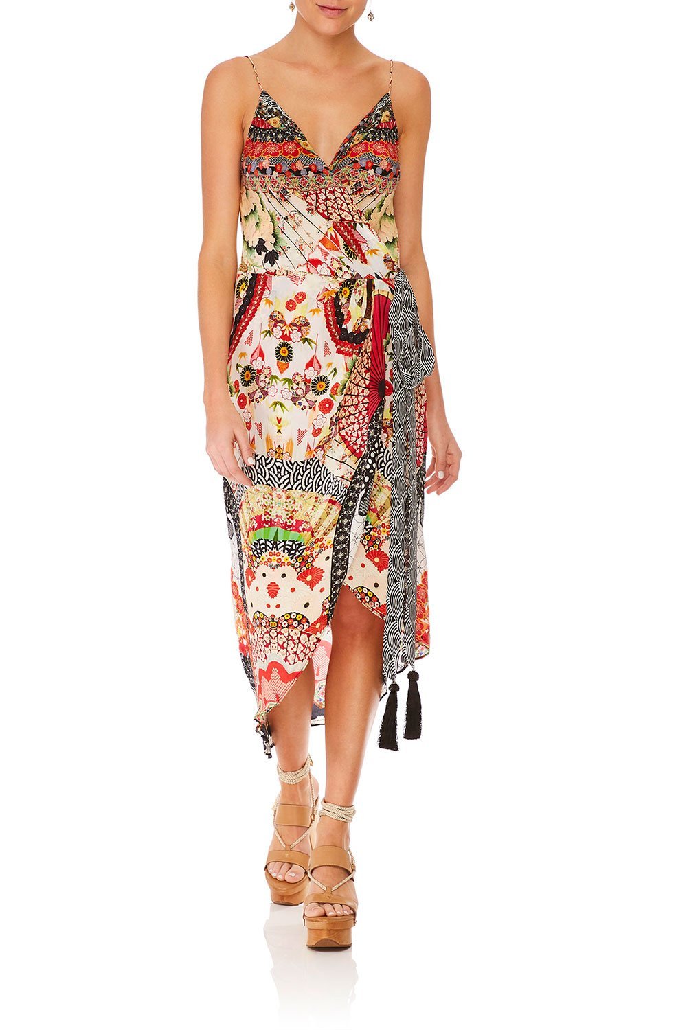 CAMILLA VINTAGE VIXEN ASYMETRIC WRAP DRESS