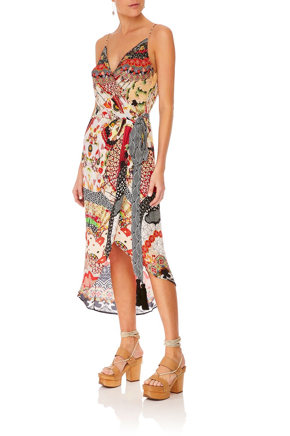 CAMILLA VINTAGE VIXEN ASYMETRIC WRAP DRESS