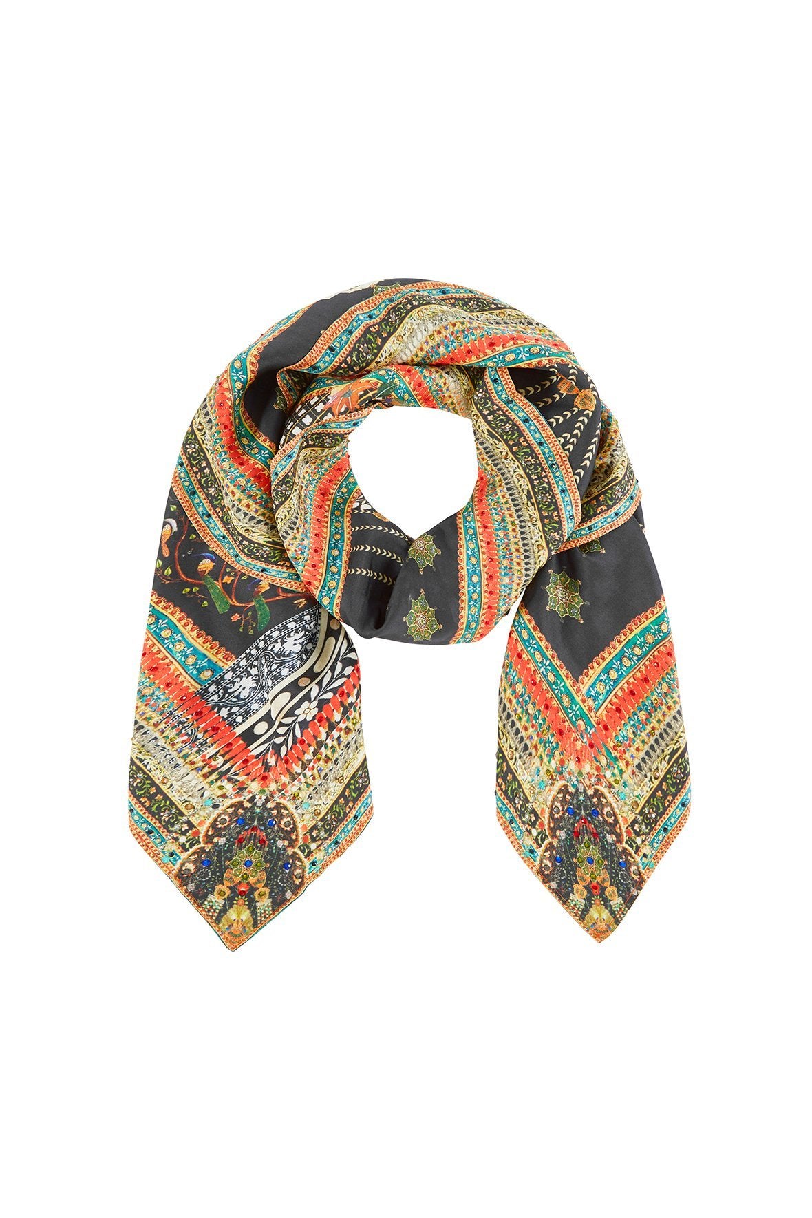 BEHIND CLOSED DOORS LARGE SQUARE SCARF