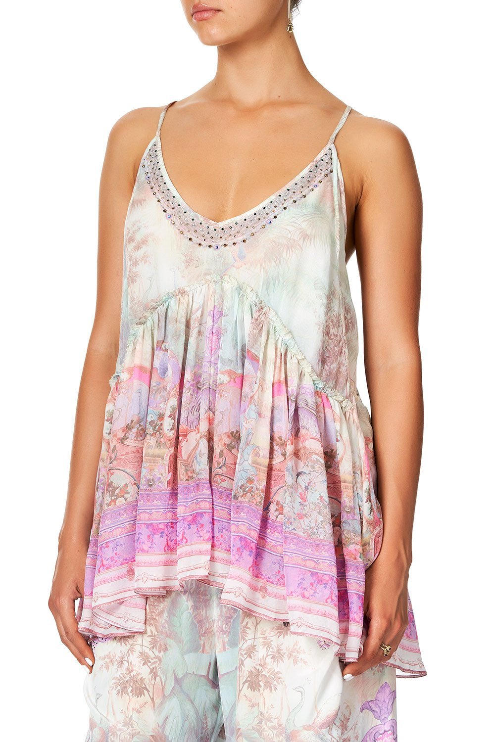 CAMILLA BACK OVERLAY TOP ELECTRON LIBRE