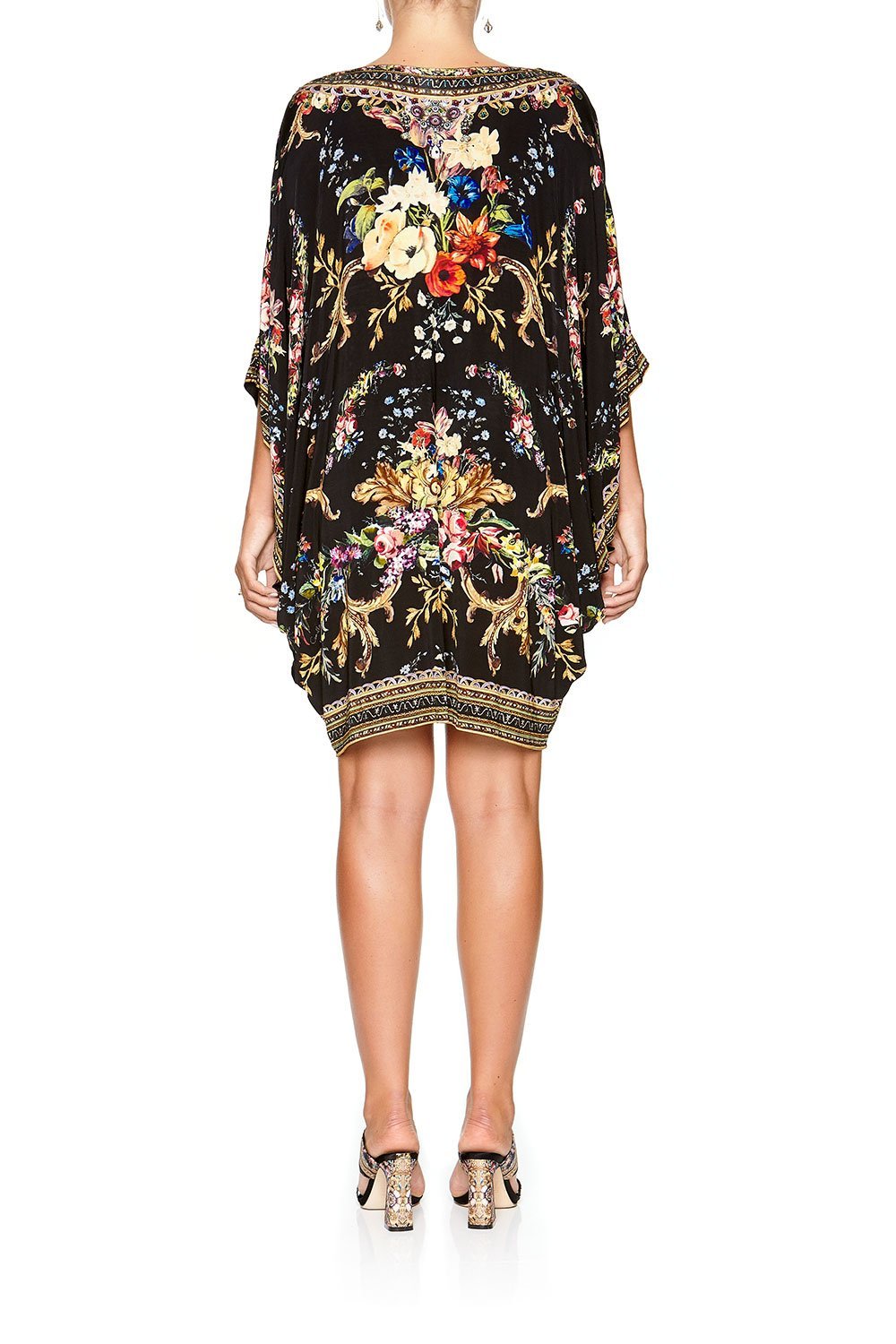 CAMILLA BAT SLEEVE DRESS FRIEND IN FLORA