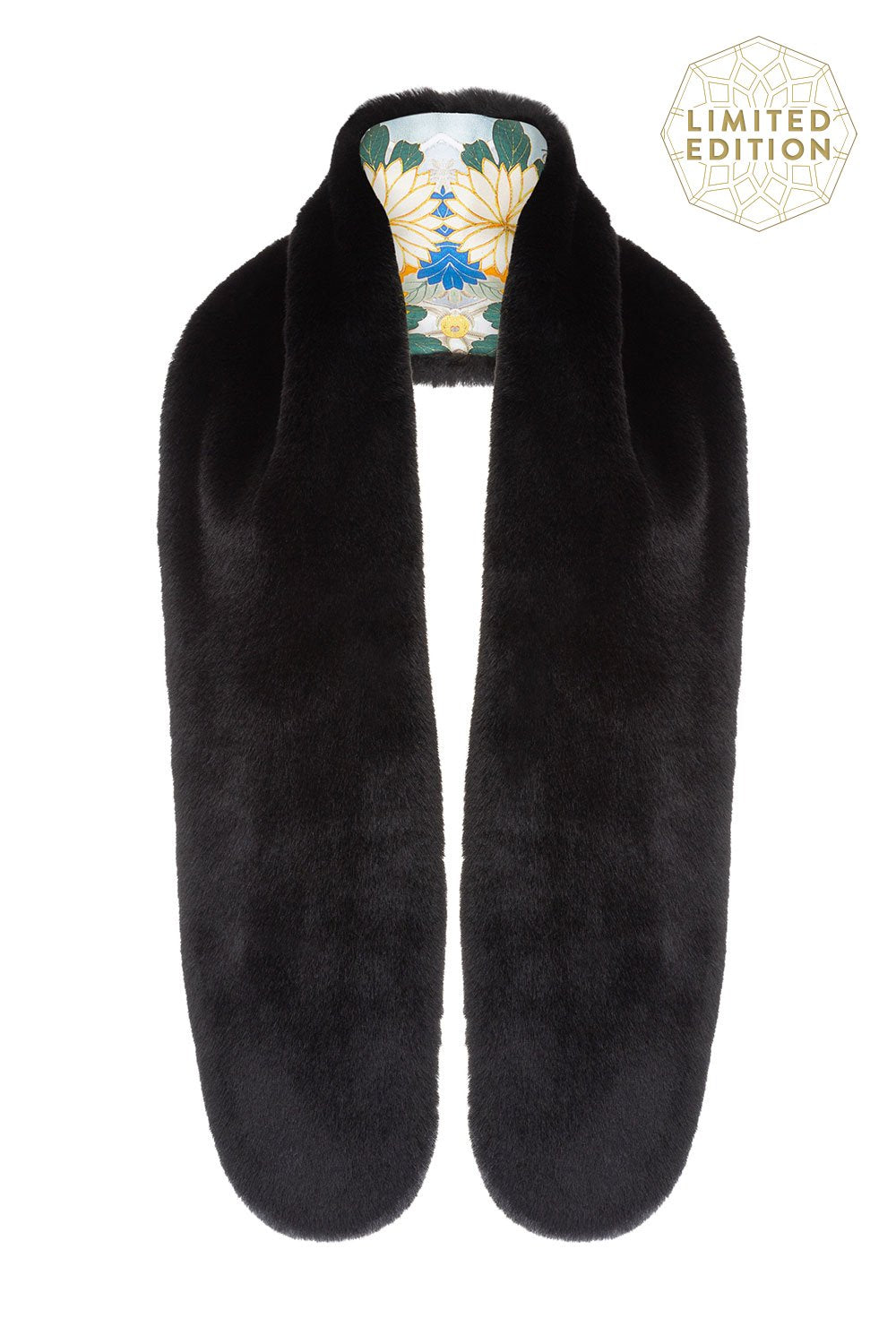 CAMILLA BLACK FUR STOLE
