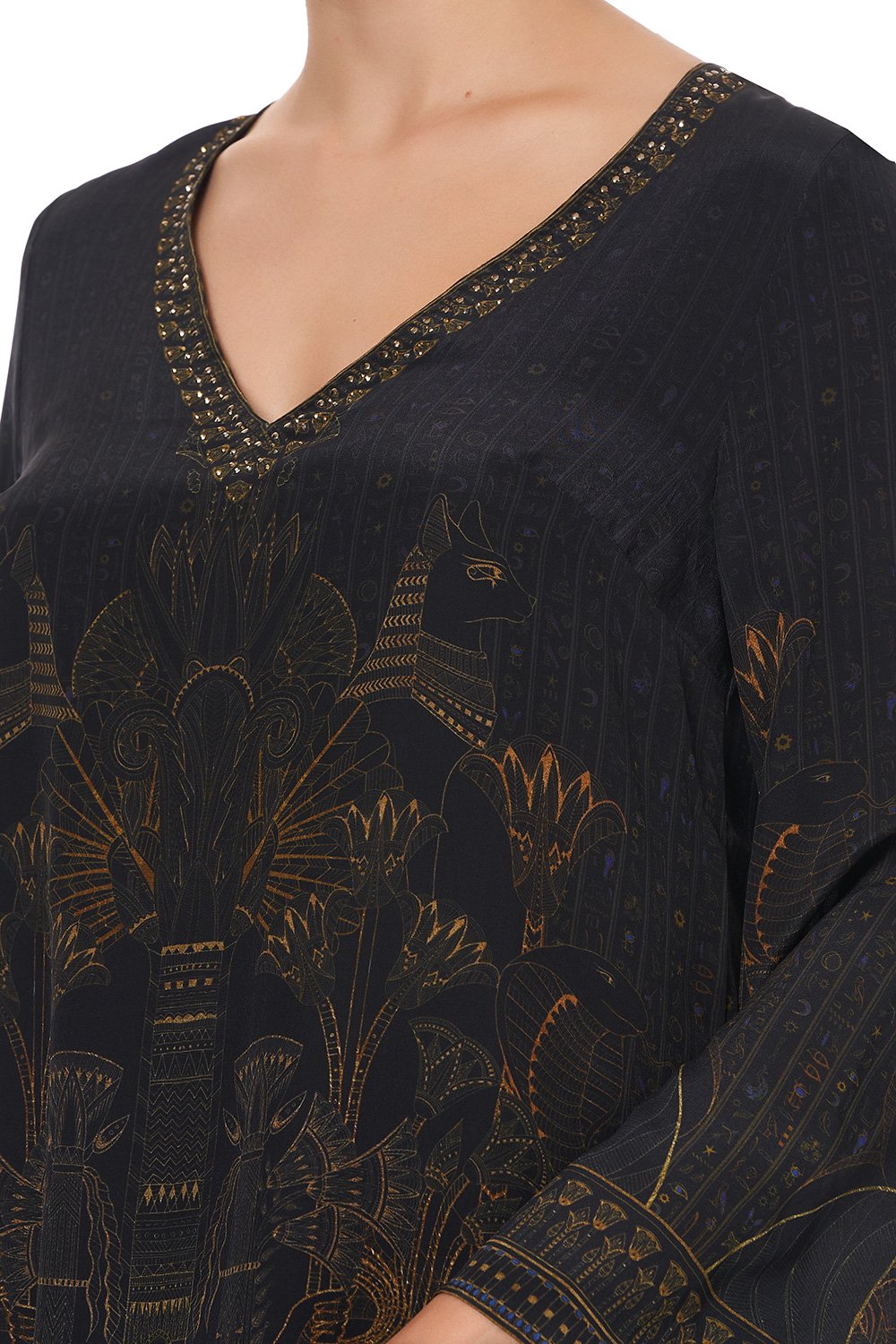 BLOUSE WITH SIDE SPLIT COBRA KING