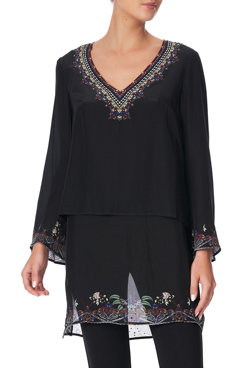 BLOUSE WITH SIDE SPLIT MS MATILDA