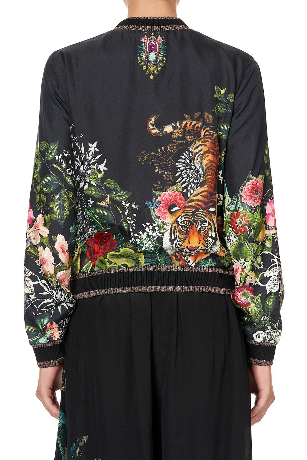 BOMBER JACKET RAISED WITH WOLVES