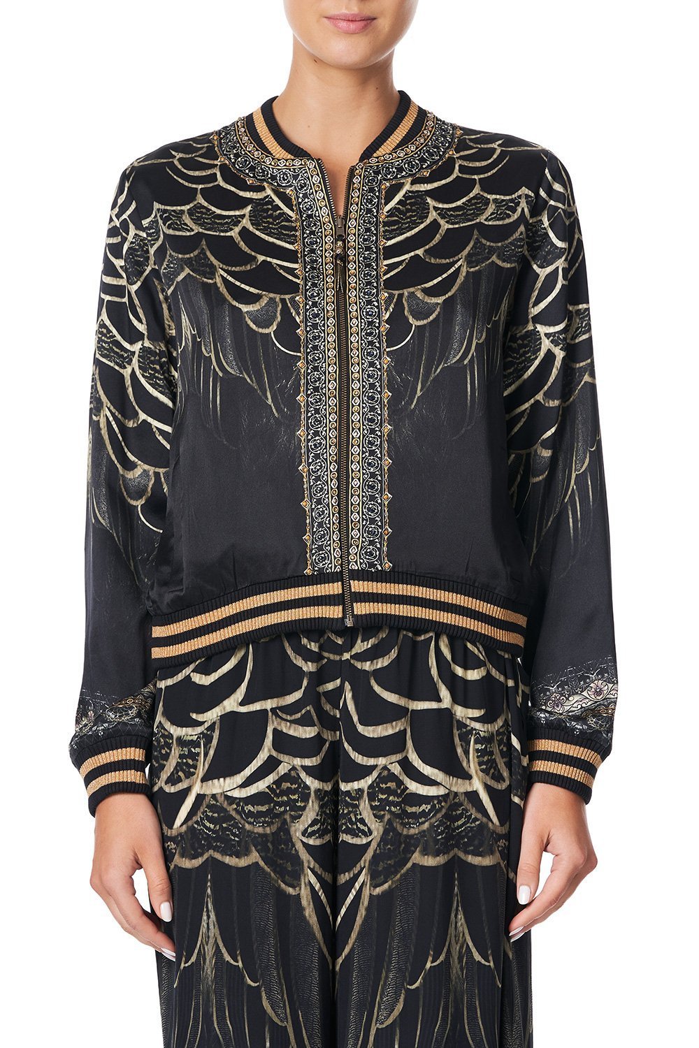 REVERSIBLE BOMBER JACKET UNDER A FULL MOON