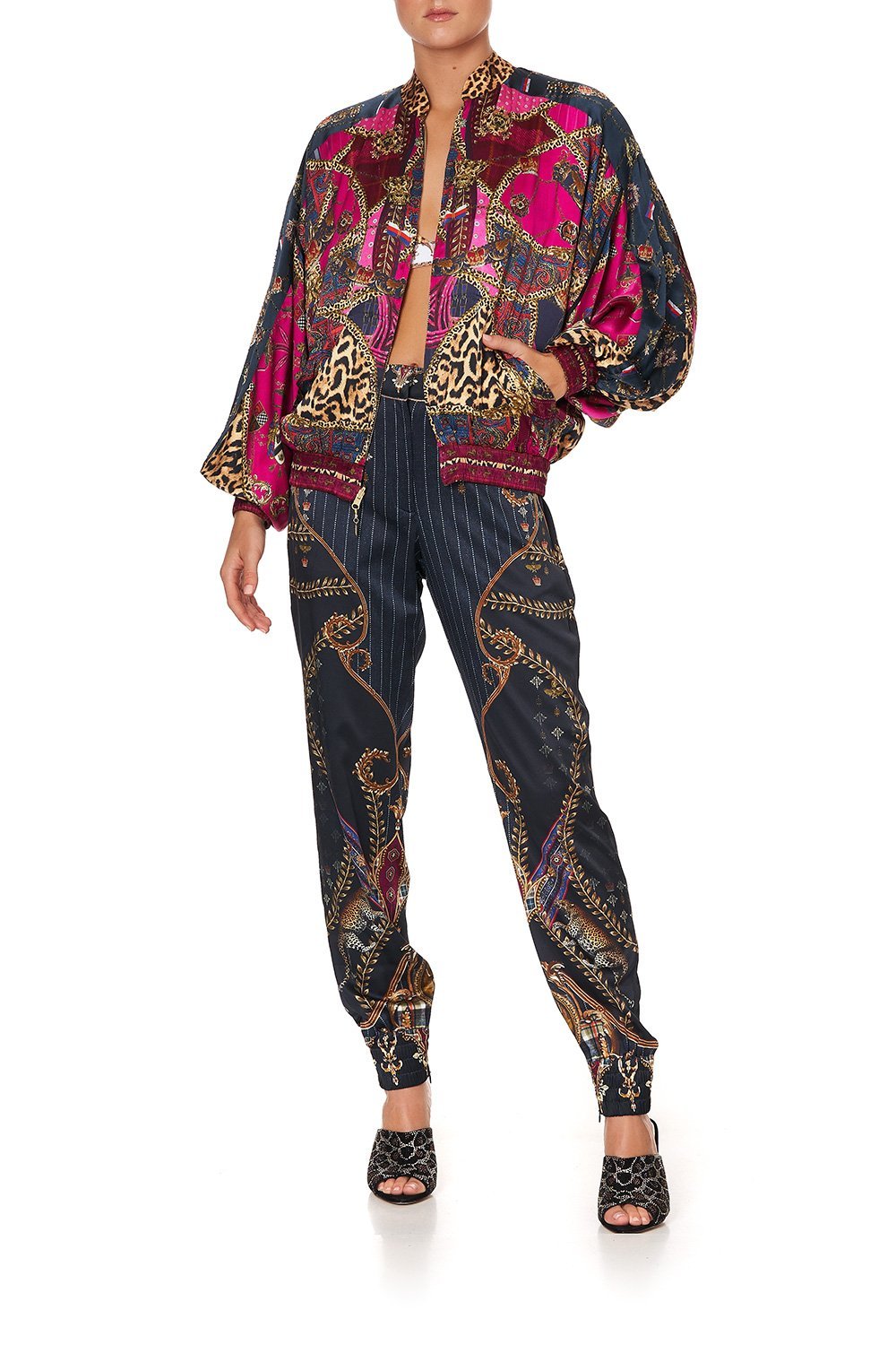 BOMBER JACKET WITH DOLMAN SLEEVE DINING HALL DARLING