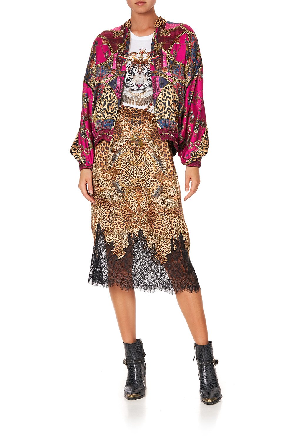 BOMBER JACKET WITH DOLMAN SLEEVE DINING HALL DARLING