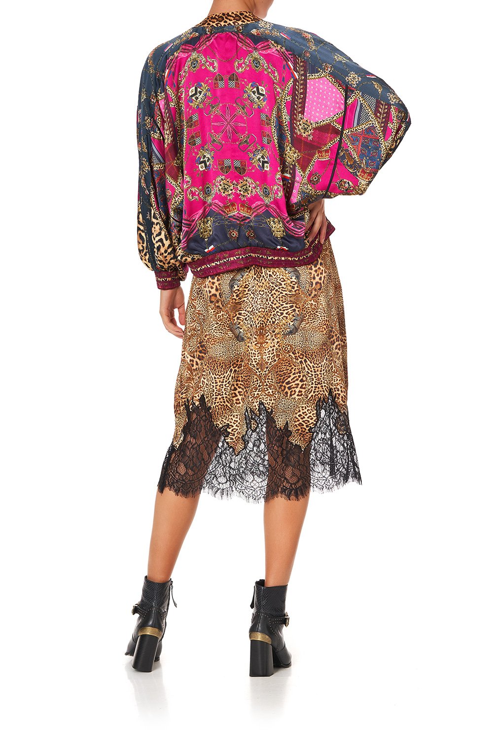 BOMBER JACKET WITH DOLMAN SLEEVE DINING HALL DARLING