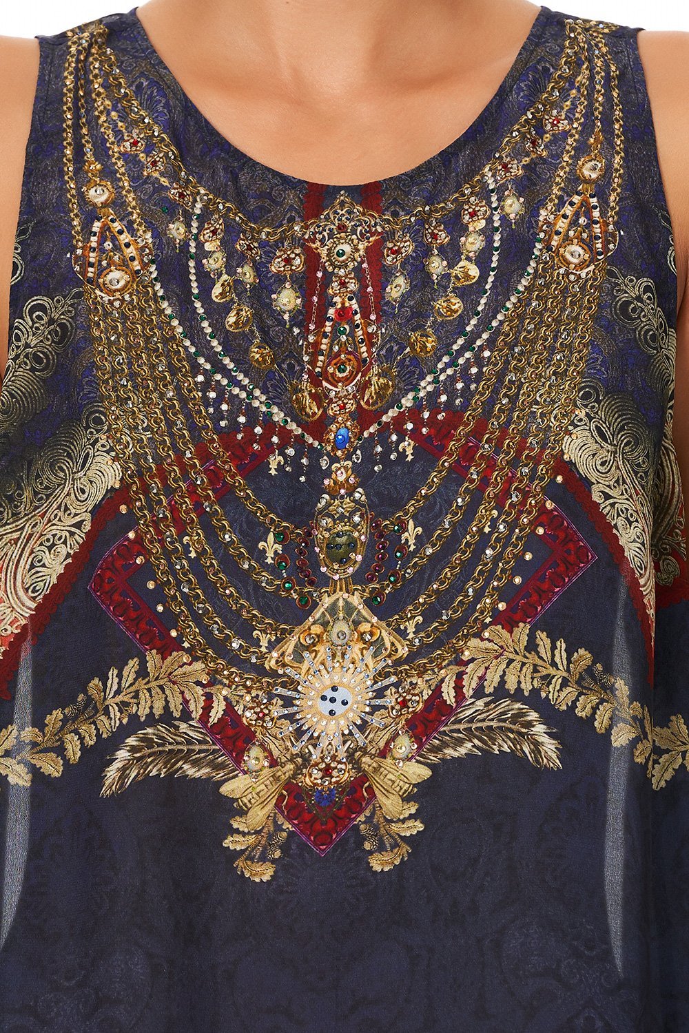 BUTTON BACK TOP THIS CHARMING WOMAN