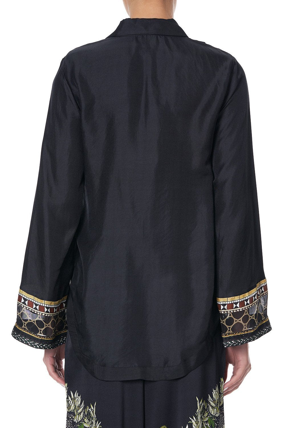 BUTTON DOWN SHIRT WITH CONTRAST BOTANICAL CHRONICLES