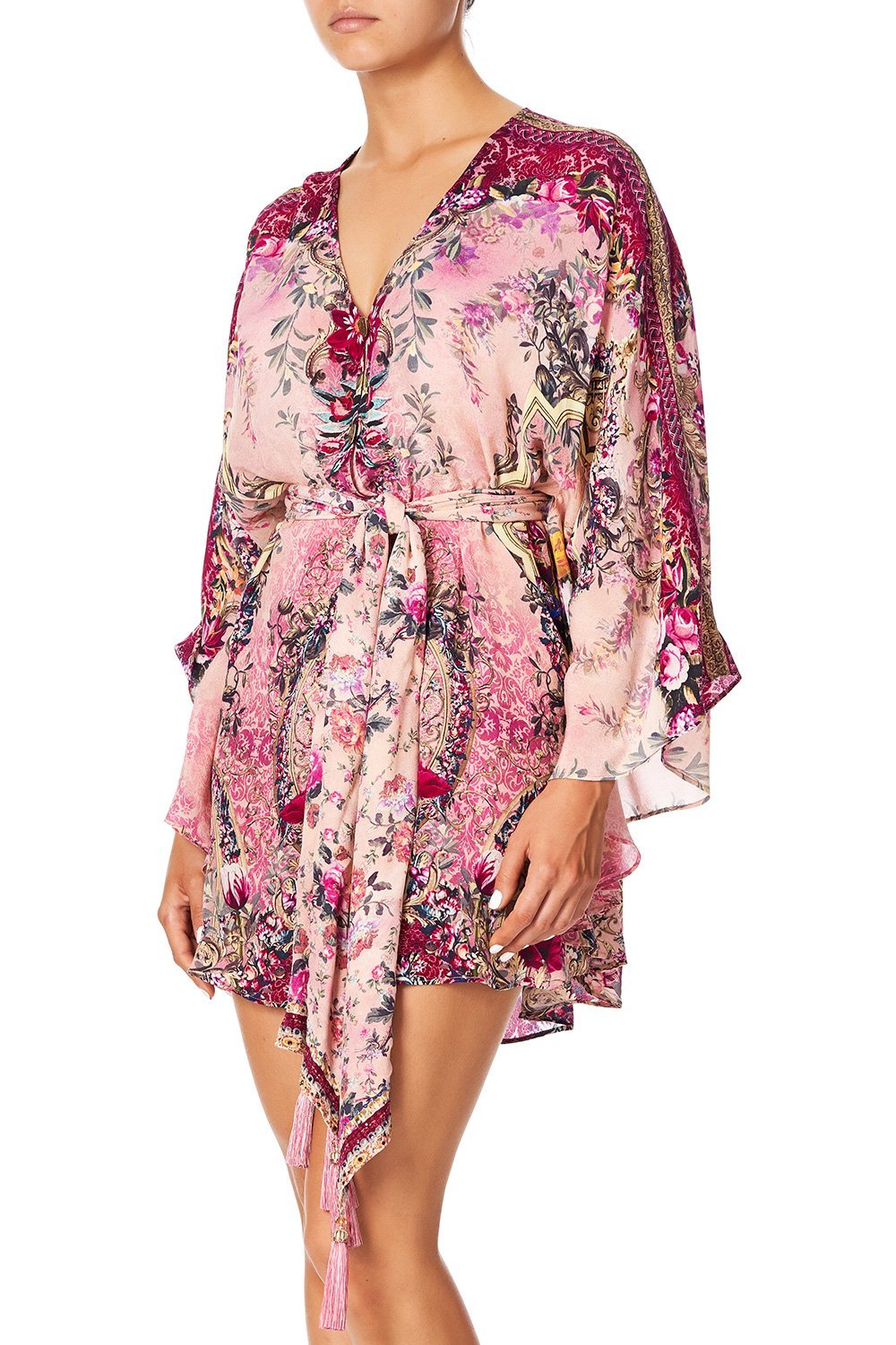 CAMILLA BUTTON UP KAFTAN WITH BELT LA BELLE