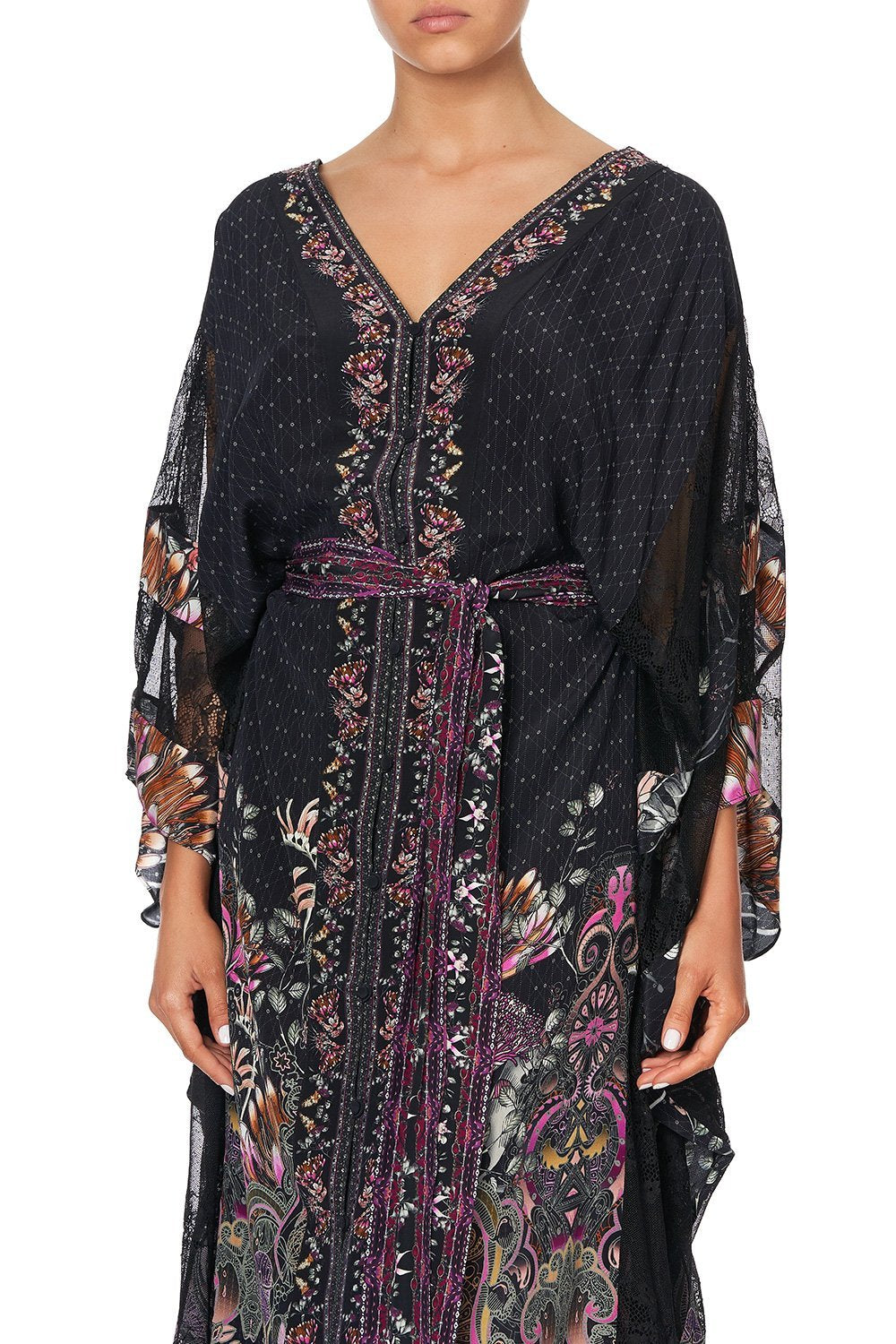 BUTTON UP KAFTAN WITH PANELS RESTLESS NIGHTS