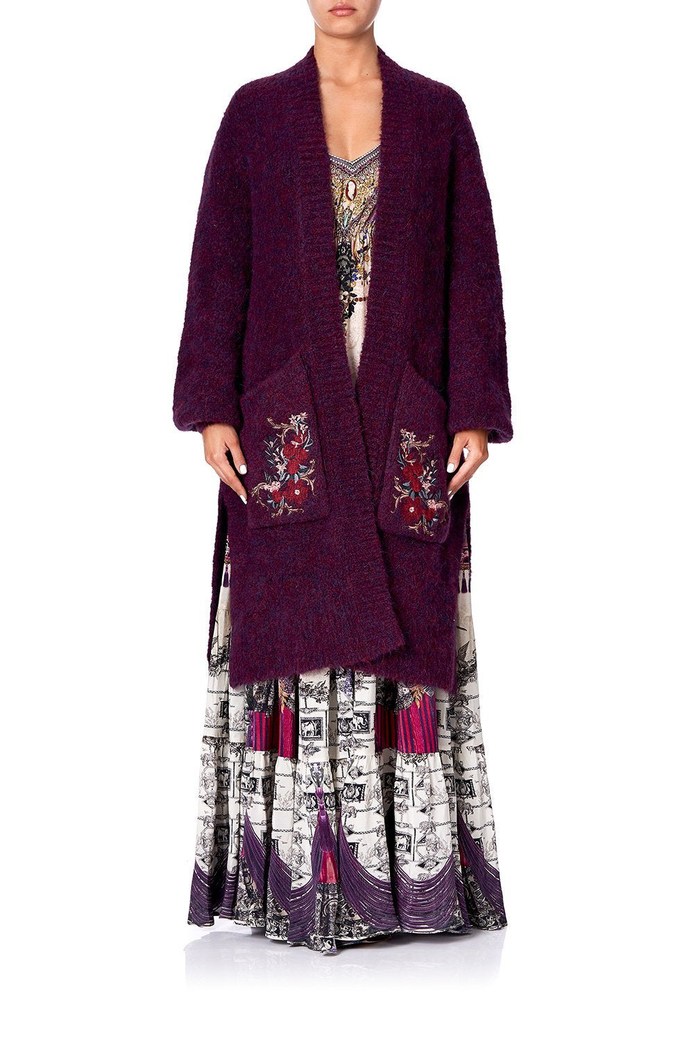 COCOON KNIT CARDIGAN VIOLET CITY