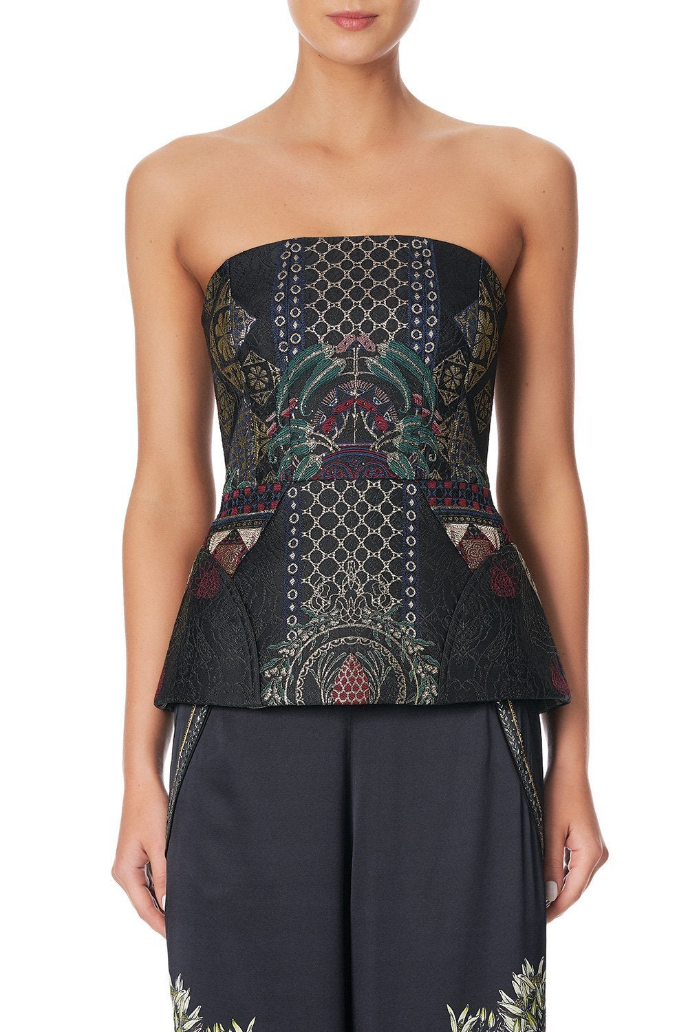 CORSET WITH POWERMESH INSERT BOTANICAL CHRONICLES