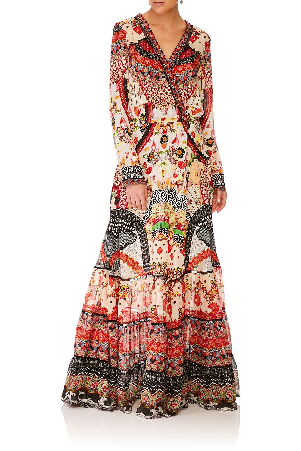 CAMILLA VINTAGE VIXEN CROSS FRONT MAXI DRESS