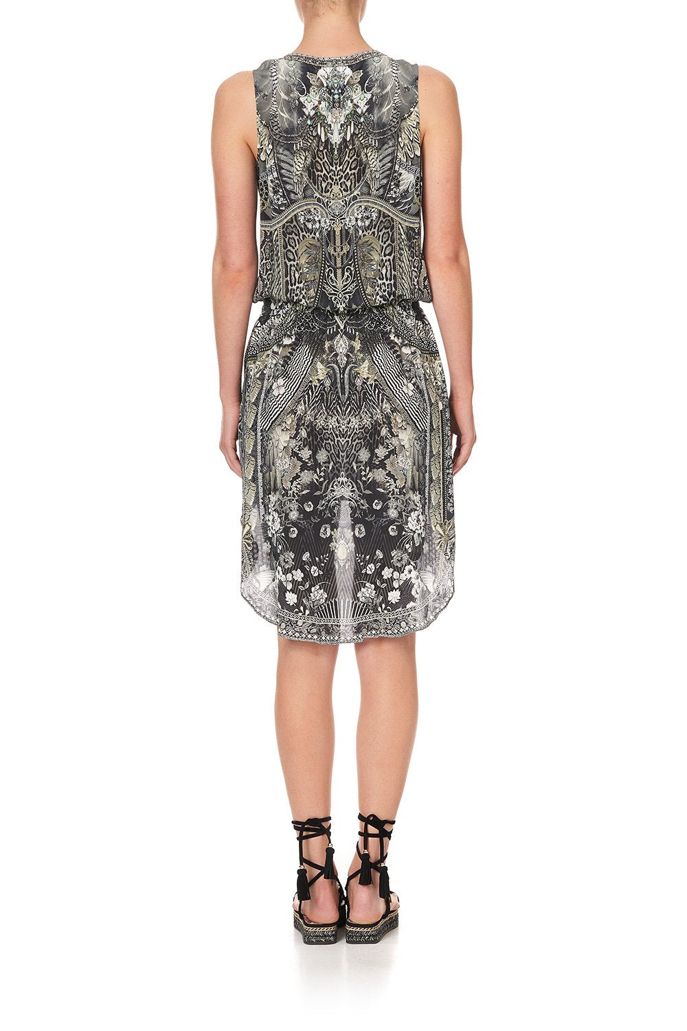 CROSS OVER DRESS WITH LONG BACK ONE TRIBE