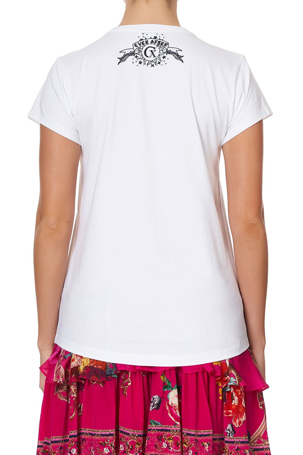 CURVED HEM FITTED TEE CANCER