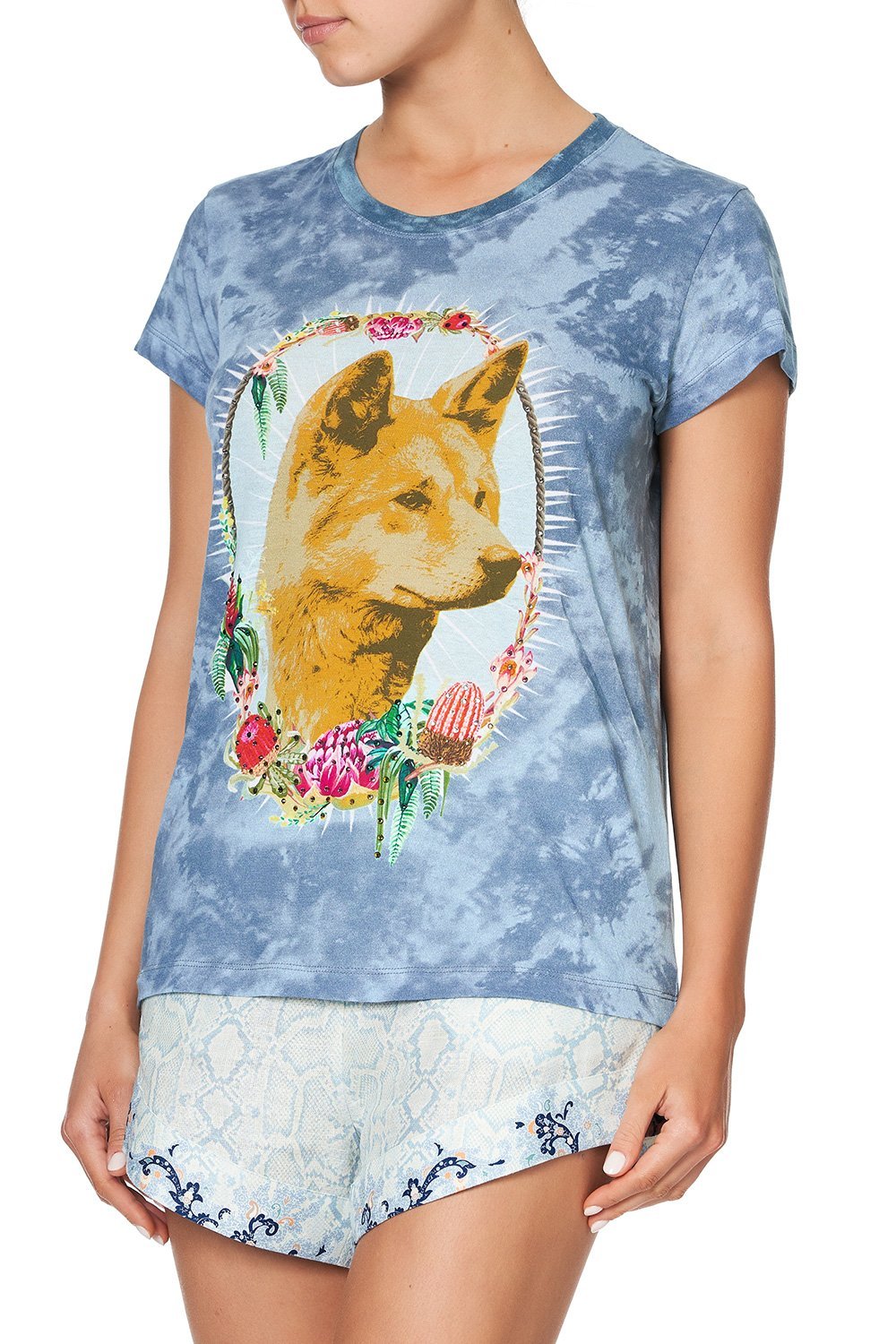 CURVED HEM FITTED TEE FRASER FANTASIA