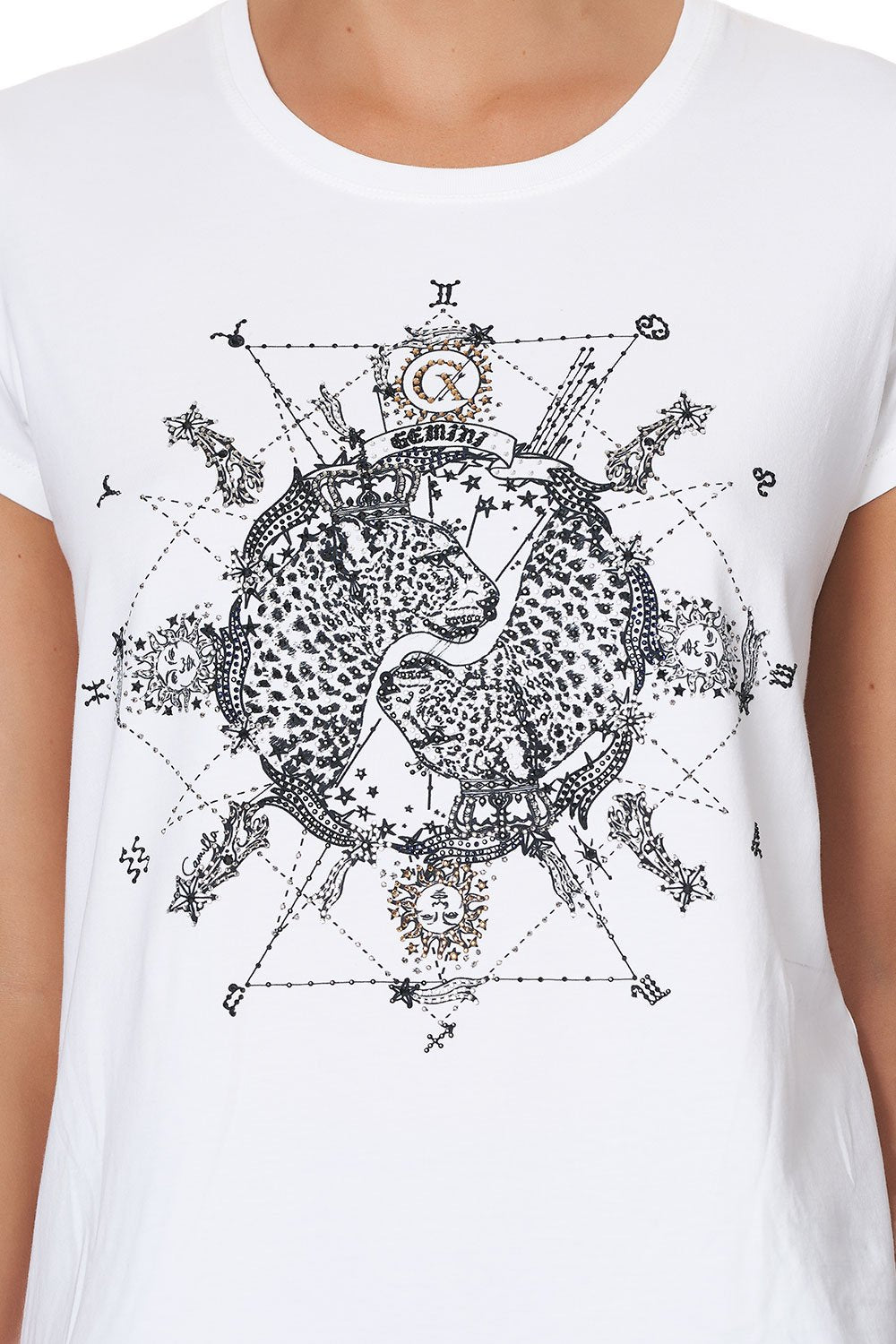 CURVED HEM FITTED TEE GEMINI