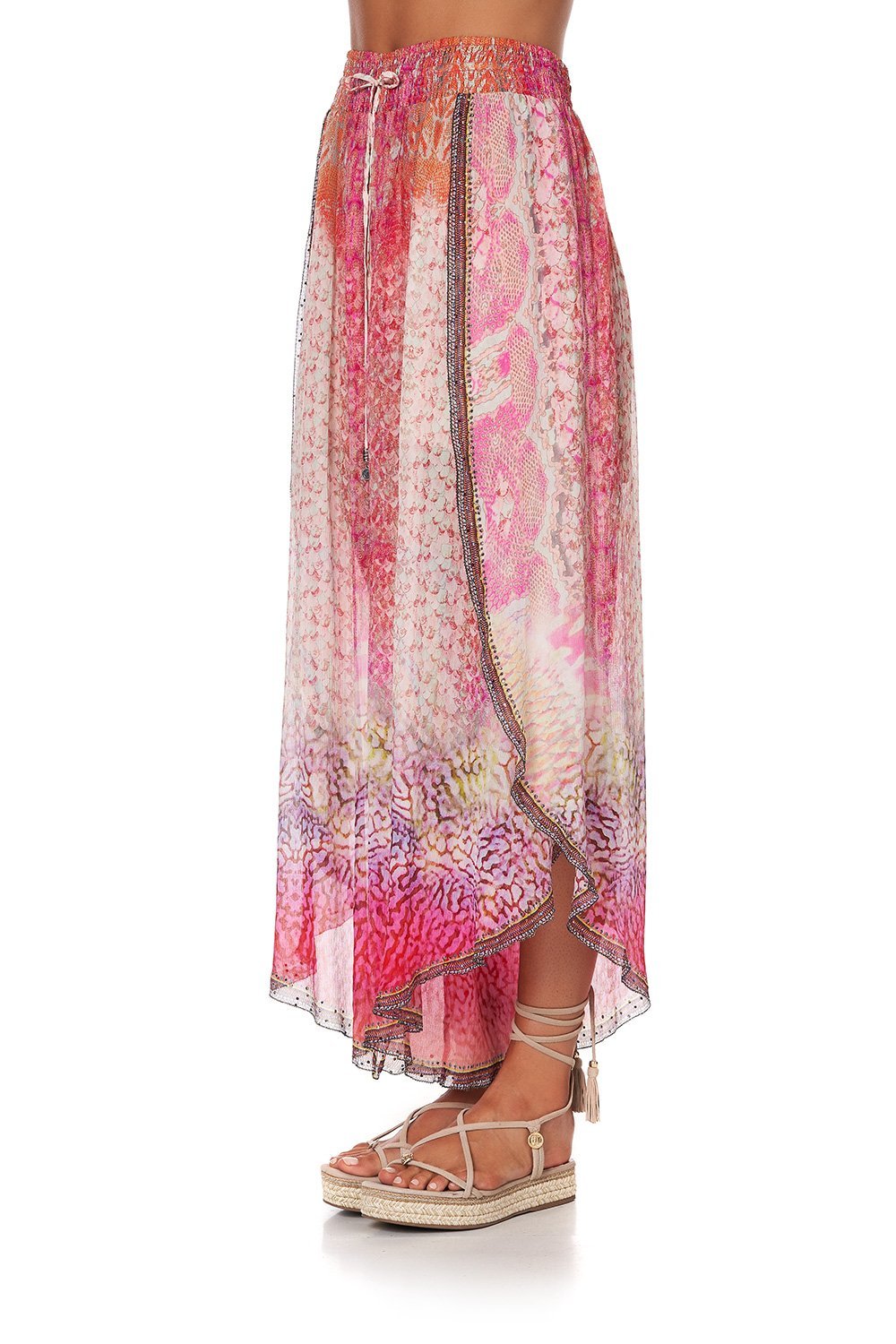 CURVED HEM PANT SERPENTINE DREAMS