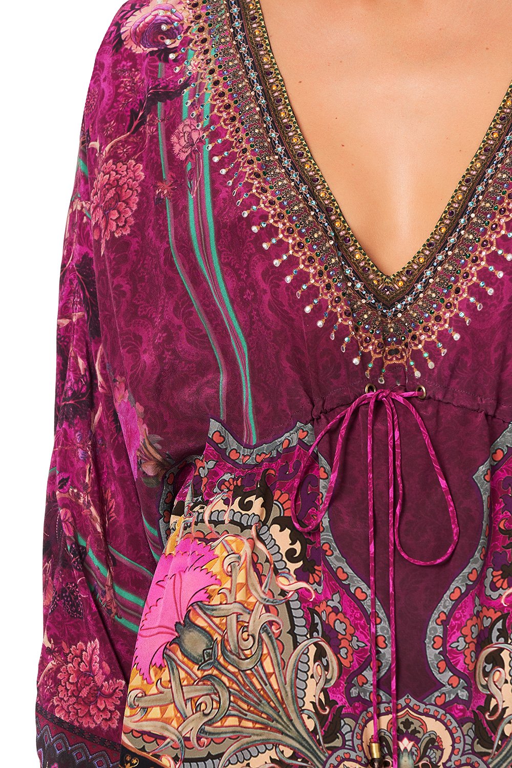 CAMILLA DRAWCORD WAIST SHORT KAFTAN DAUGHTER'S DESTINY