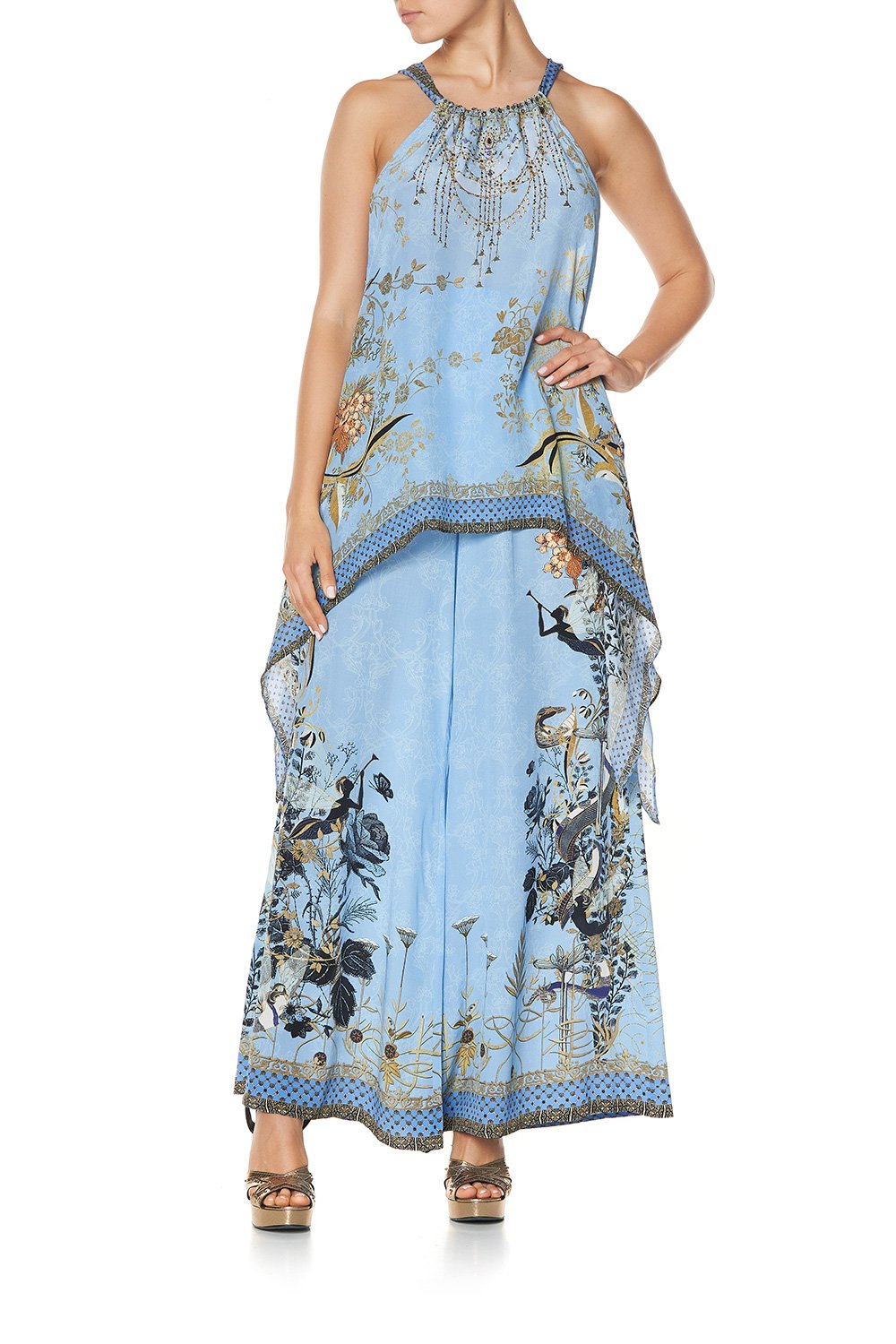 DRAWSTRING NECK TANK FAIRY FOUNTAIN