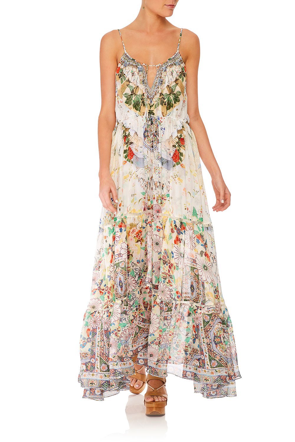 CAMILLA DRESS W/ FRONT TIE DETAIL TIME AFTER TIME