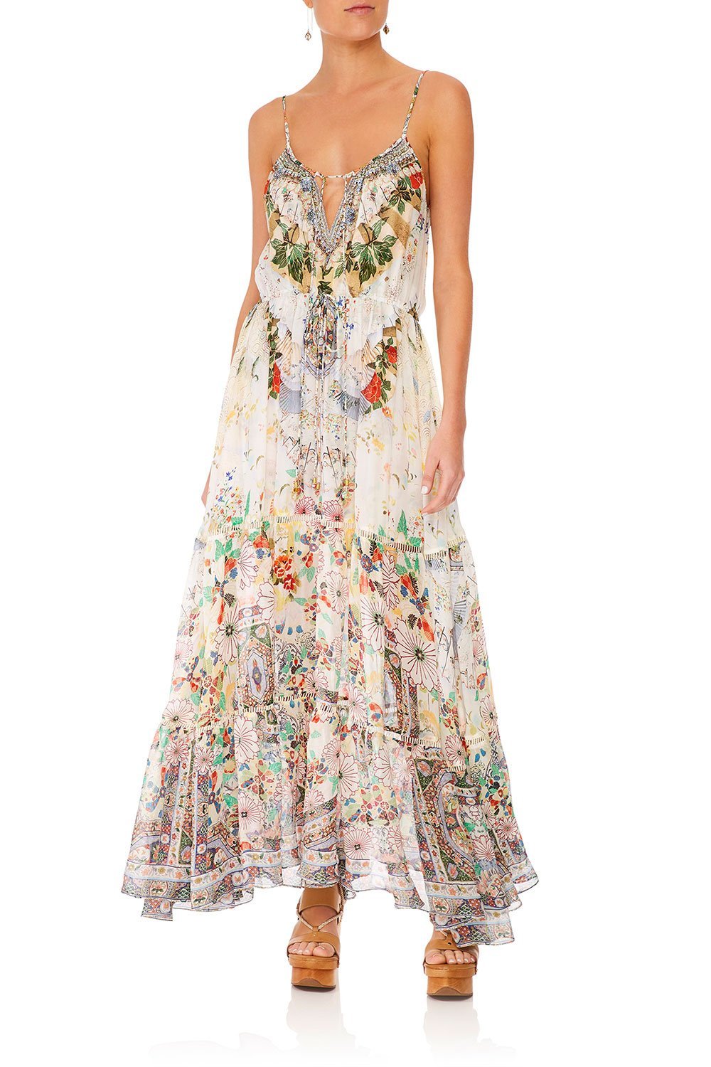 CAMILLA DRESS W/ FRONT TIE DETAIL TIME AFTER TIME