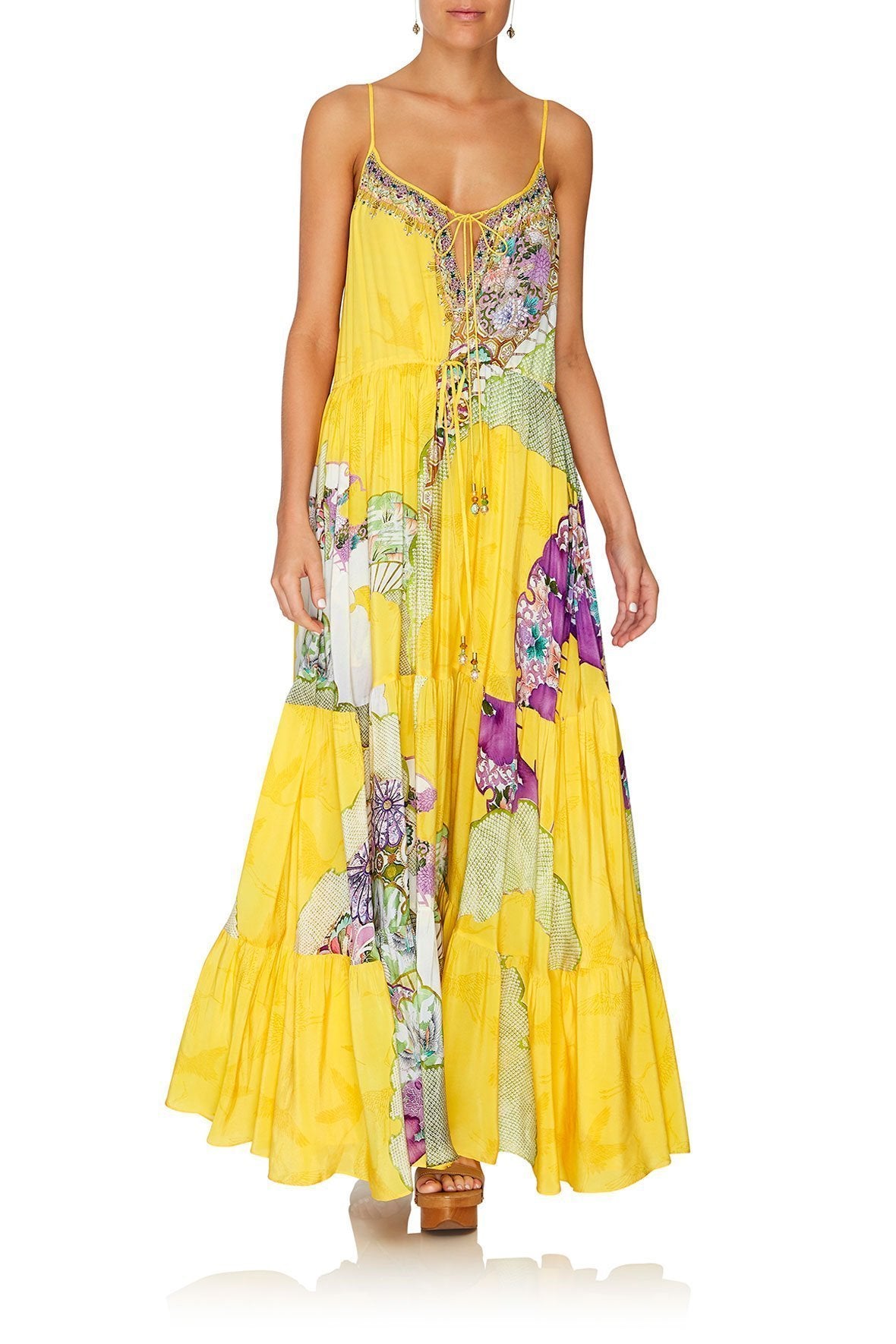 DRESS WITH FRONT TIE DETAIL GOLDEN YEARS