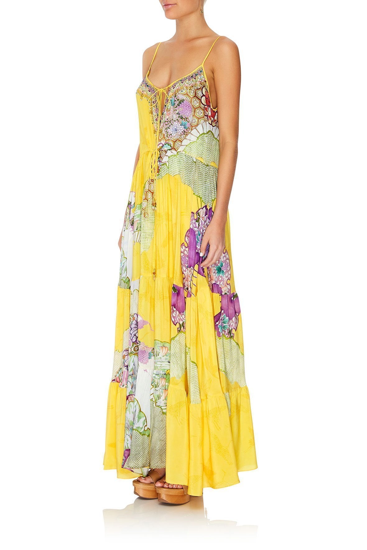 DRESS WITH FRONT TIE DETAIL GOLDEN YEARS