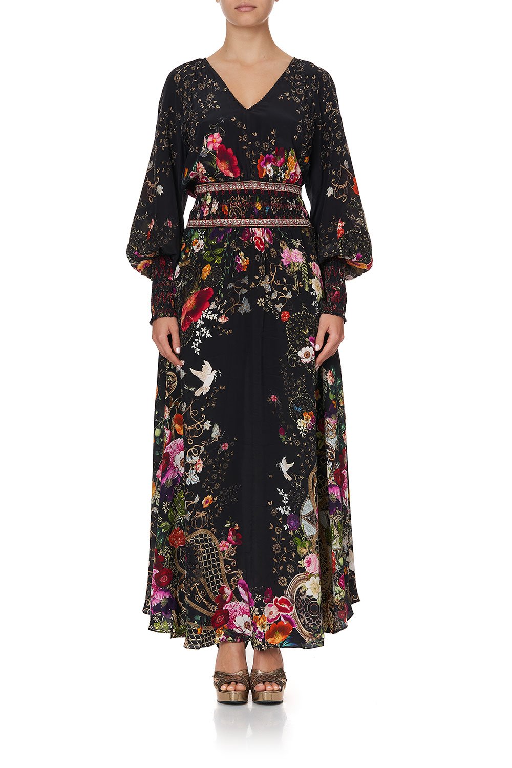 DRESS WITH SHIRRED DETAIL MIRROR MIRROR