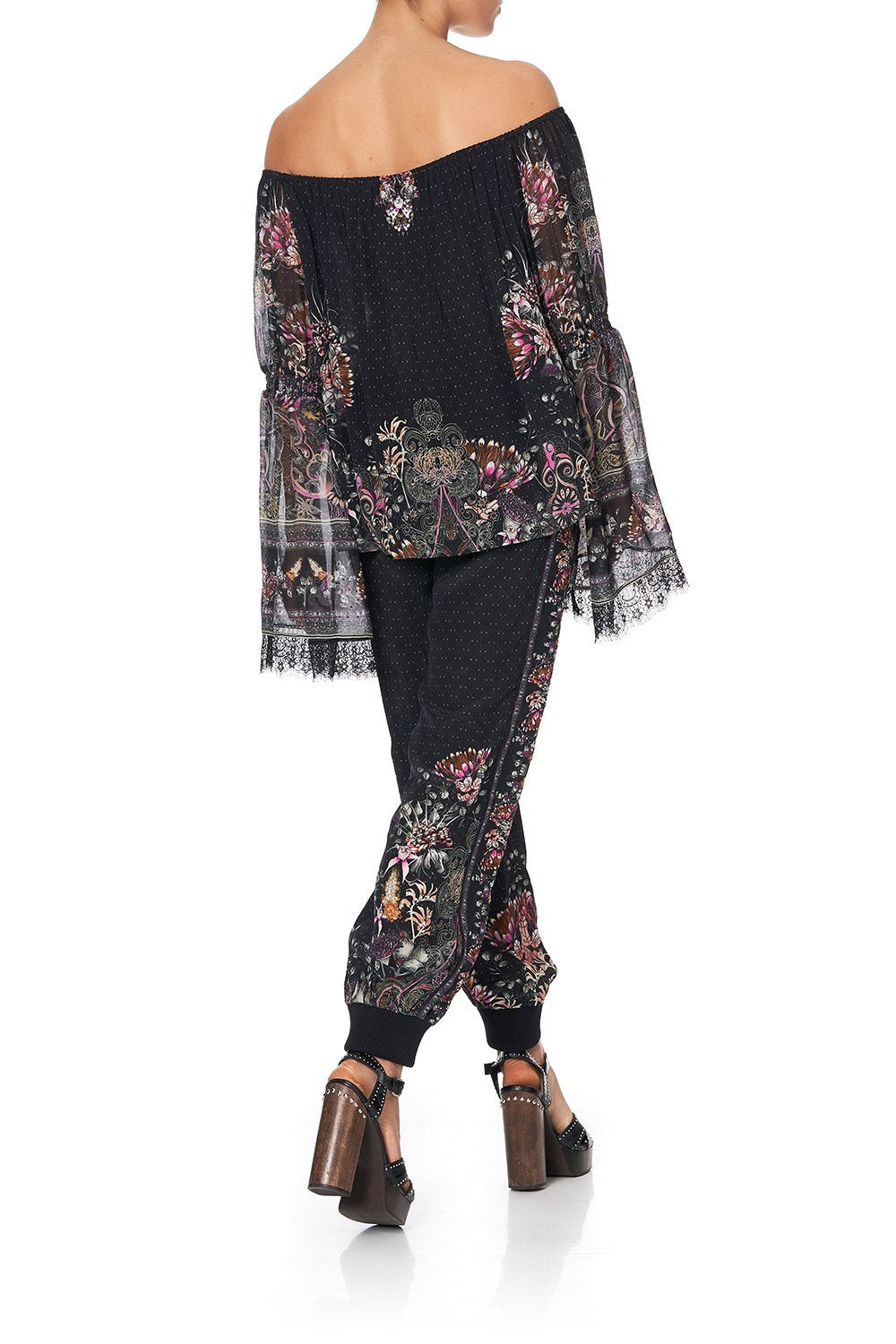 DROP SHOULDER BELL SLEEVE TOP RESTLESS NIGHTS